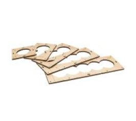 Установочная коробка с шаблон для сверления