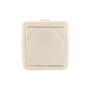 Розетка 1-м ОП Nata 16А IP20 с заземл. с защ. крышкой керамика крем. LEZARD 710-0300-123