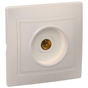 Розетка телевизионная TV 1-м СП Кварта РТВ10-ККм IP20 крем. GENERICA EAK10-K33-DM
