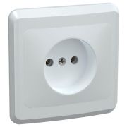 Розетка 1-м СП Вега РС10-2-ВБ 10А IP20 без заземл. без защ. шторок бел. GENERICA ERV10-K01-10-DM